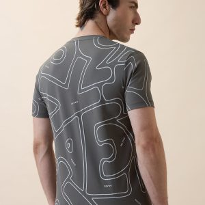 Status Quo Men'S Printed Round Neck Half Sleeves Regular Fit T-Shirt