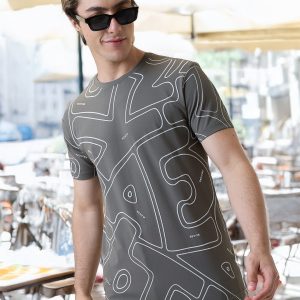 Status Quo Men'S Printed Round Neck Half Sleeves Regular Fit T-Shirt