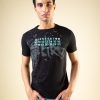 Status Quo Men'S Chest Typography Printed Round Neck Half Sleeves Regular Fit Tshirt