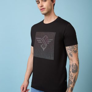 Status Quo Men'S Typography Printed Round Neck Short Sleeves Regular Fit Tshirt