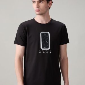 Status Quo Men'S Chest Graphic Printed Round Neck Half Sleeve T-Shirt