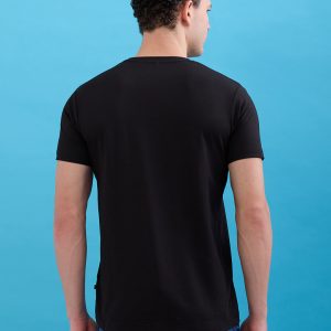 Status Quo Men'S Printed Round Neck Half Sleeves Regular Fit Tshirt
