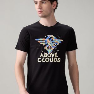 Status Quo Men'S Cotton Half Sleeves T-Shirt With Bold Graphic & Typography Print