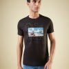 Status Quo Men'S Chest Graphic Printed Round Neck Half Sleeves Regular Fit Tshirt