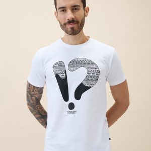 Status Quo Men'S Printed Round Neck Half Sleeves Regular Fit Tshirt