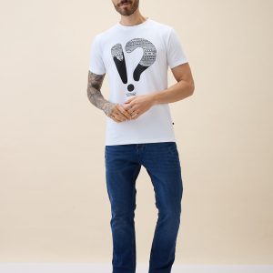 Status Quo Men'S Printed Round Neck Half Sleeves Regular Fit Tshirt