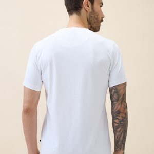 Status Quo Men'S Printed Round Neck Half Sleeves Regular Fit Tshirt