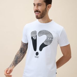 Status Quo Men'S Printed Round Neck Half Sleeves Regular Fit Tshirt