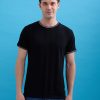 Status Quo Men'S Solid Round Neck Half Sleeves Regular Fit Tshirt