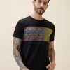 Men'S Printed Round Neck Half Sleeves Regular Fit Tshirt