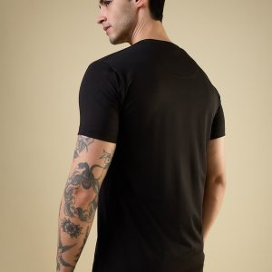 Status Quo Men'S Full-Front Graphic Printed Round Neck Half Sleeves Regular Fit Tshirt