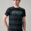 Status Quo Men'S Printed Half Sleeves Round Neck Regular Fit T-Shirt