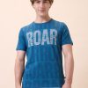 Status Quo Men'S Printed Round Neck Half Sleeves Regular Fit Tshirt