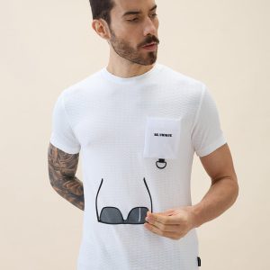 Status Quo Men'S Solid Round Neck Half Sleeves Regular Fit Tshirt