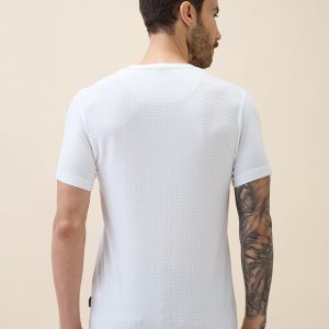 Status Quo Men'S Solid Round Neck Half Sleeves Regular Fit Tshirt
