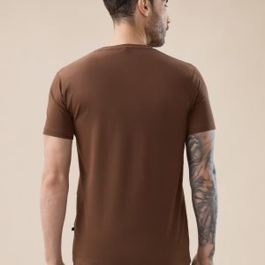 Status Quo Men'S Front Typography Print Half Sleeves Round Neck T-Shirt