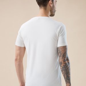Status Quo Men'S Chest Applique Typography Print Round Neck Half Sleeves T-Shirt