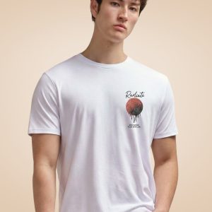 Status Quo Men'S Graphic Typography Print Round Neck Half Sleeves T-Shirt