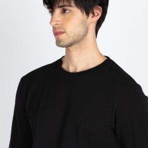 Status Quo Men'S Solid Round Neck Full Sleeve T-Shirt