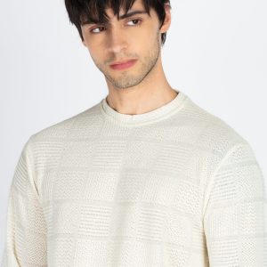 Mens Solid Round Neck Full Sleeve T-Shirt