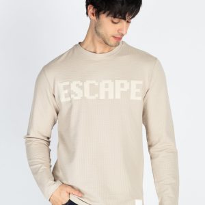 Status Quo Men'S Printed Round Neck Full Sleeve T-Shirt