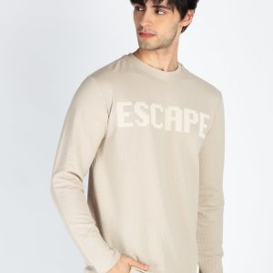 Status Quo Men'S Printed Round Neck Full Sleeve T-Shirt
