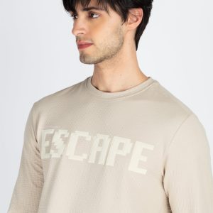 Status Quo Men'S Printed Round Neck Full Sleeve T-Shirt