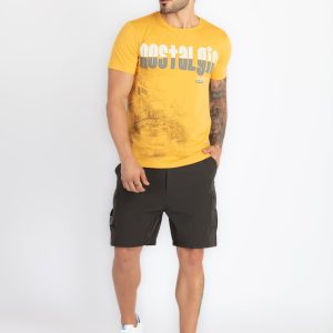 Status Quo Mens Solid Regular Fit Shorts