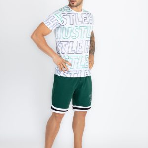 Status Quo Mens Graphic Regular Fit Shorts