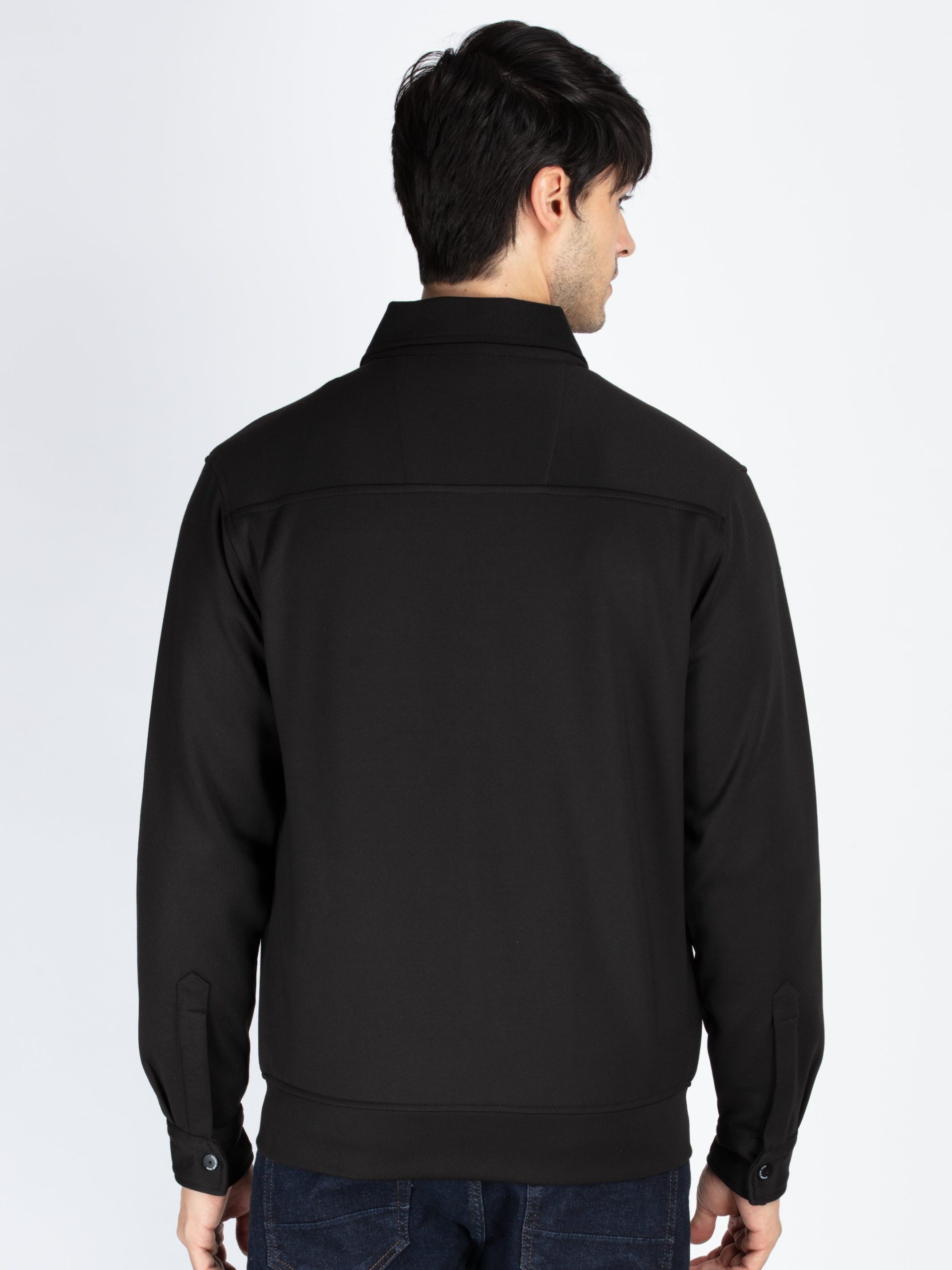 Status Quo Men'S Solid Regular Fit Shacket