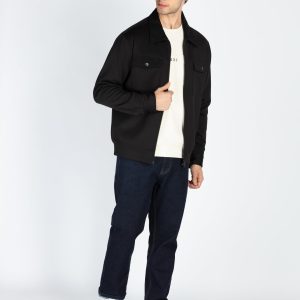 Status Quo Men'S Solid Regular Fit Shacket