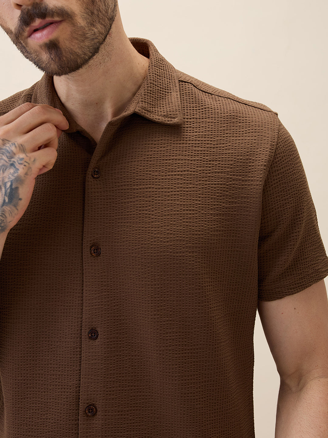 Status Quo Chest Striped Regular Fit Polo Tshirt