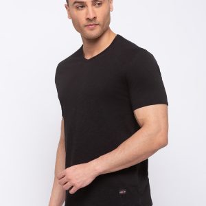 Mens Solid V Neck T-Shirt