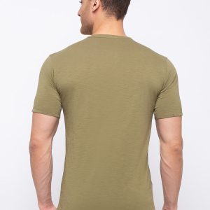 Status Quo Mens Solid V-Neck T-Shirt