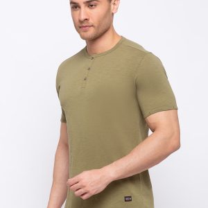 Status Quo Mens Solid V-Neck T-Shirt