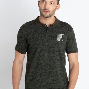 Mens All Over Printed Polo T-Shirt