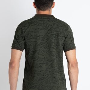 Mens All Over Printed Polo T-Shirt