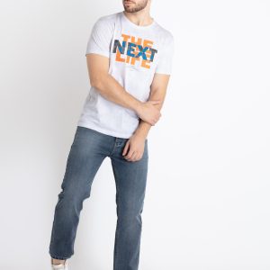 Mens Printed Round Neck T-Shirt