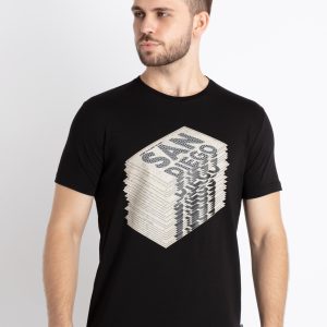 Mens Printed Round Neck T-Shirt