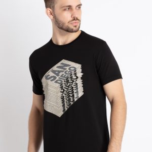 Mens Printed Round Neck T-Shirt