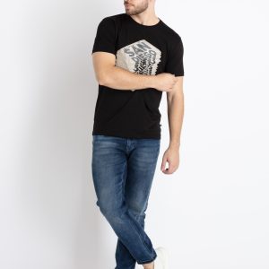 Mens Printed Round Neck T-Shirt