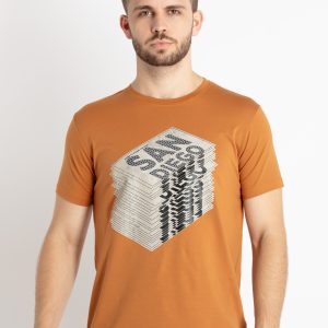 Mens Printed Round Neck T-Shirt