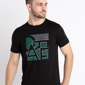 Mens Printed Round Neck T-Shirt