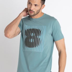Mens Printed Round Neck T-Shirt