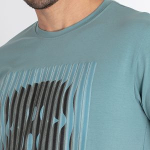 Mens Printed Round Neck T-Shirt