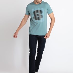 Mens Printed Round Neck T-Shirt
