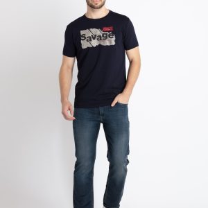 Mens Printed Round Neck T-Shirt