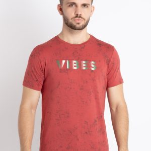 Mens Printed Round Neck T-Shirt