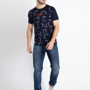 Mens Printed Round Neck T-Shirt