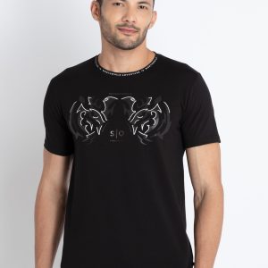 Mens Printed Round Neck T-Shirt